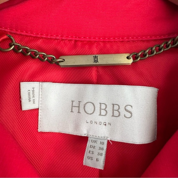 Hobbs Saskia trench coat red excellent condition size 6 - Picture 11 of 16